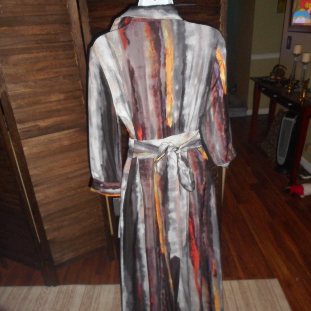NWT Vince Camuto watercolor fall maxi dress, size 4 - Picture 10 of 16